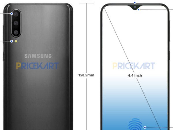 Samsung Galaxy A50 na nových renderech